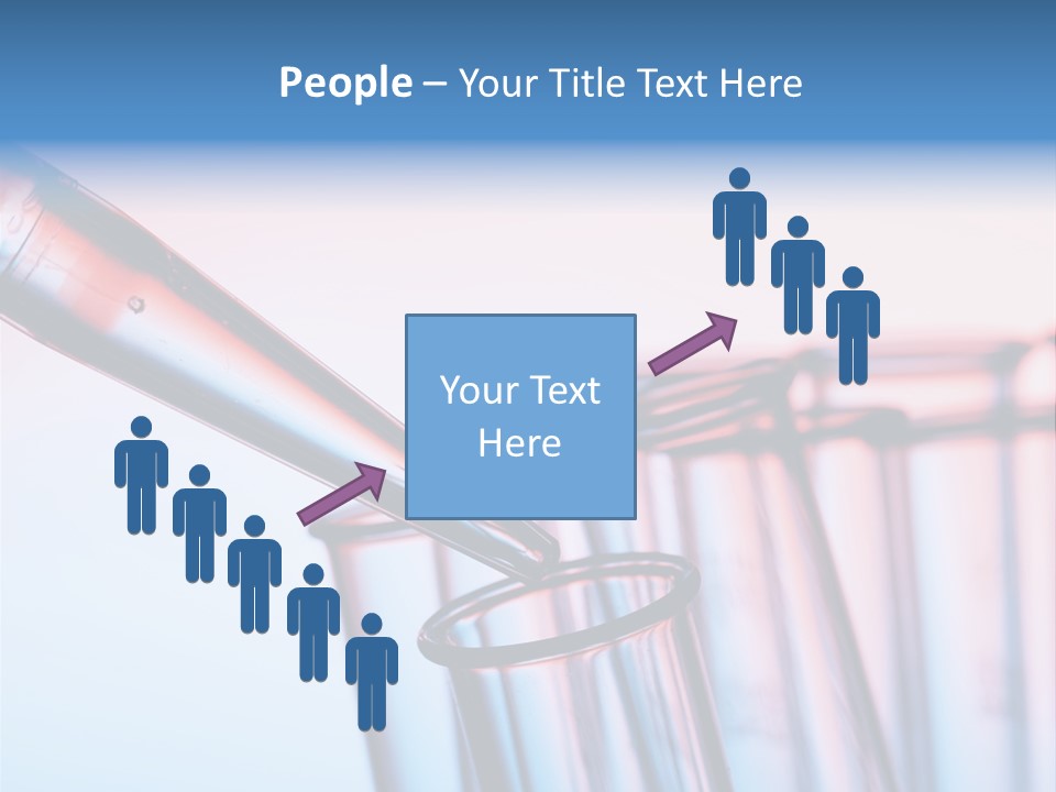 A Group Of Test Tubes Filled With Liquid PowerPoint Template