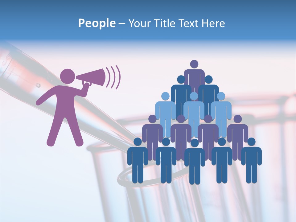 A Group Of Test Tubes Filled With Liquid PowerPoint Template