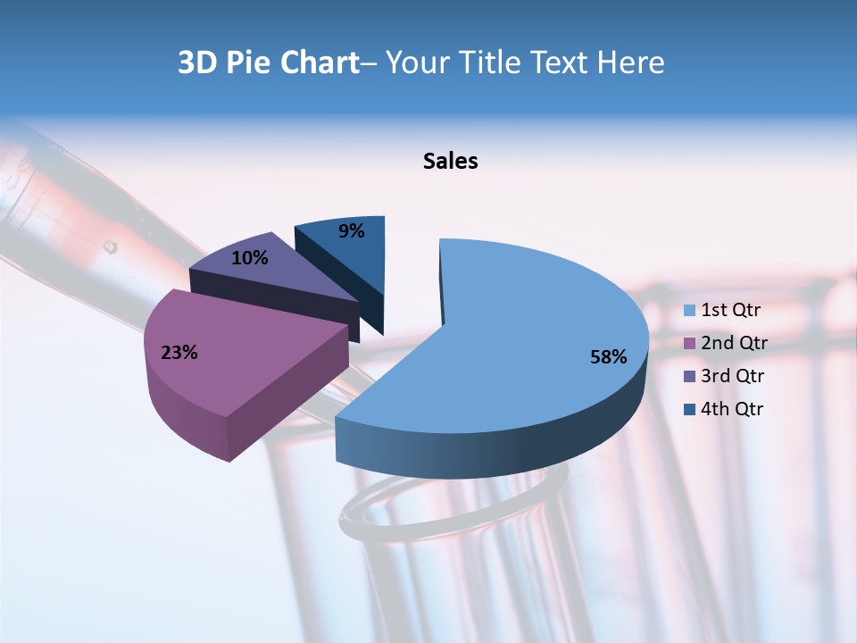 A Group Of Test Tubes Filled With Liquid PowerPoint Template