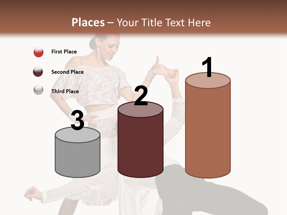 A Man And A Woman Are Dancing Together PowerPoint Template