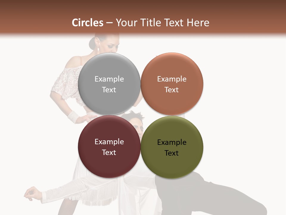 A Man And A Woman Are Dancing Together PowerPoint Template