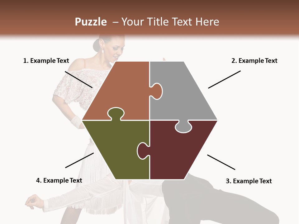 A Man And A Woman Are Dancing Together PowerPoint Template