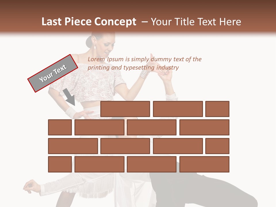 A Man And A Woman Are Dancing Together PowerPoint Template