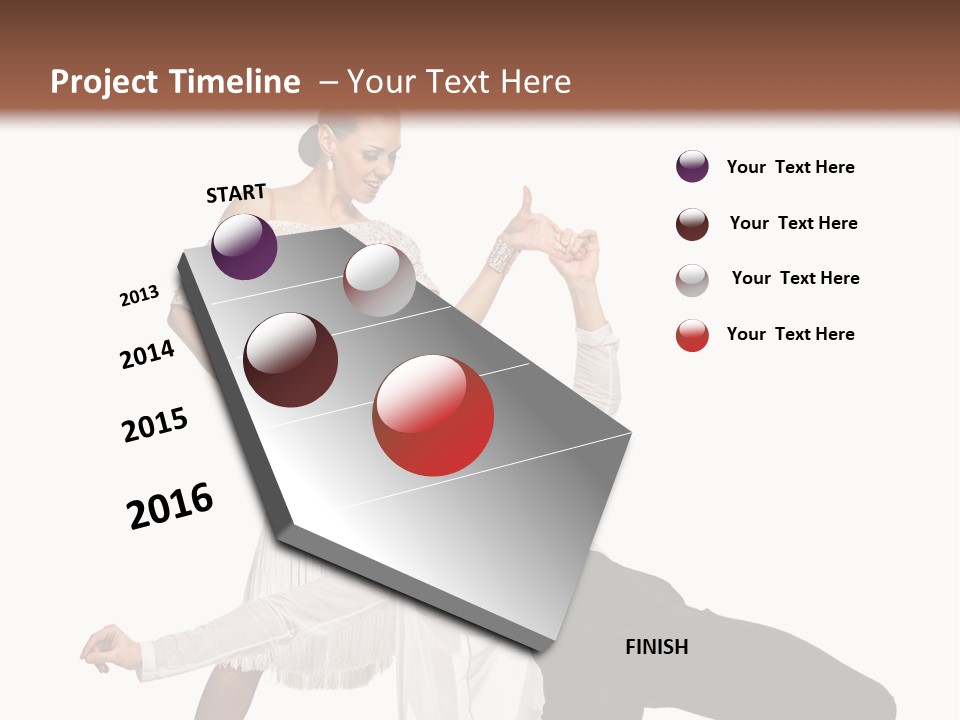 A Man And A Woman Are Dancing Together PowerPoint Template