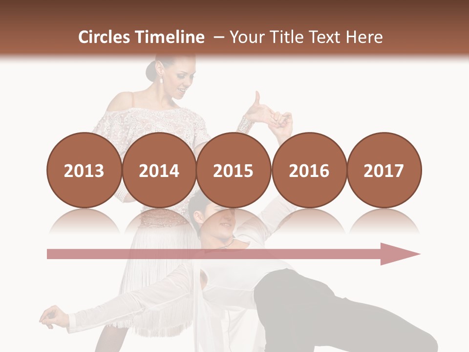 A Man And A Woman Are Dancing Together PowerPoint Template