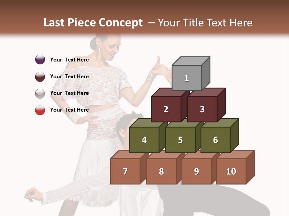 A Man And A Woman Are Dancing Together PowerPoint Template