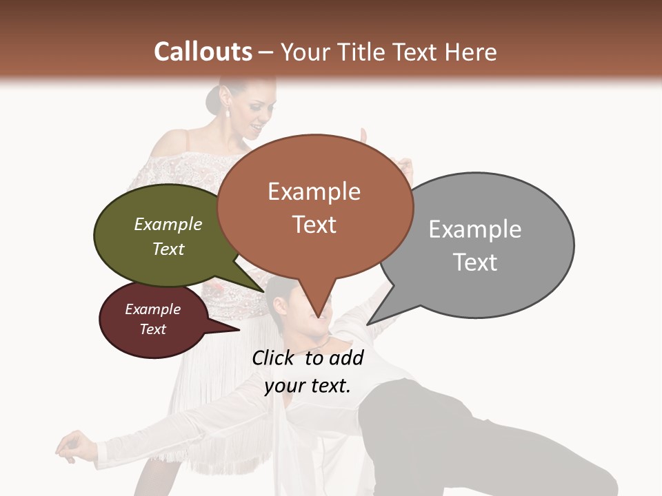 A Man And A Woman Are Dancing Together PowerPoint Template