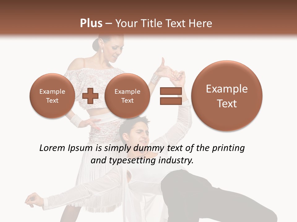 A Man And A Woman Are Dancing Together PowerPoint Template