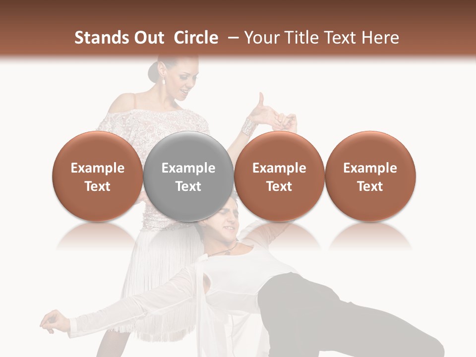 A Man And A Woman Are Dancing Together PowerPoint Template