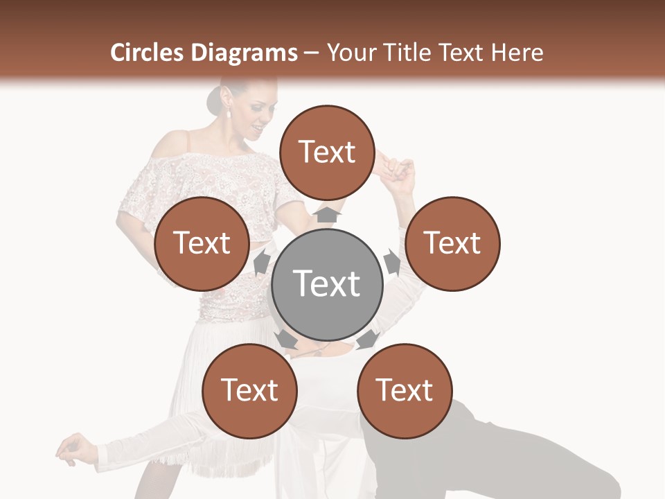 A Man And A Woman Are Dancing Together PowerPoint Template