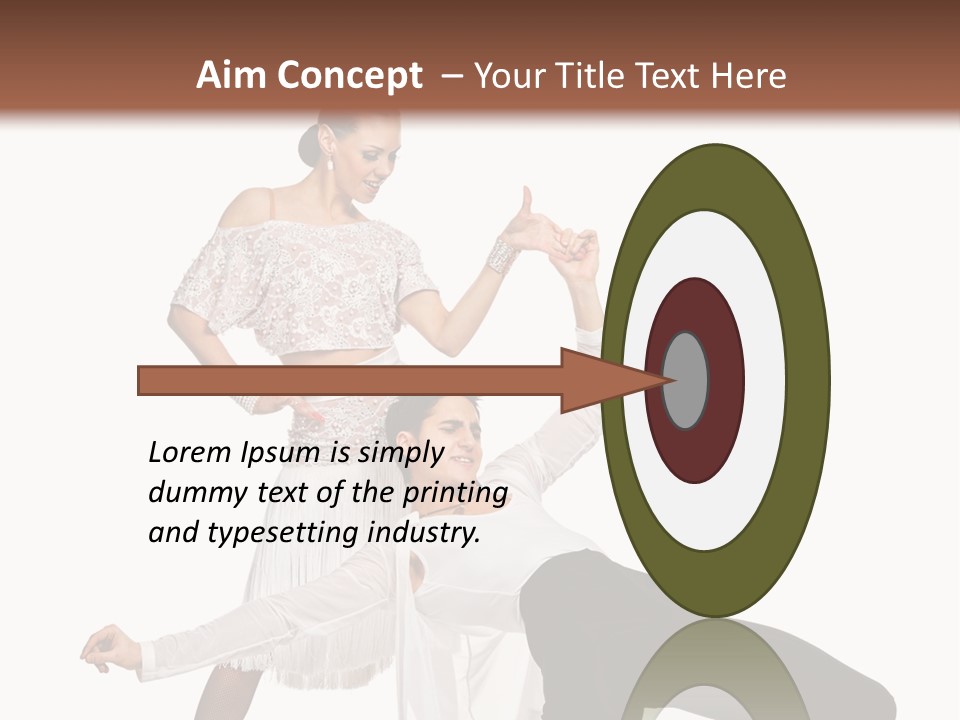 A Man And A Woman Are Dancing Together PowerPoint Template