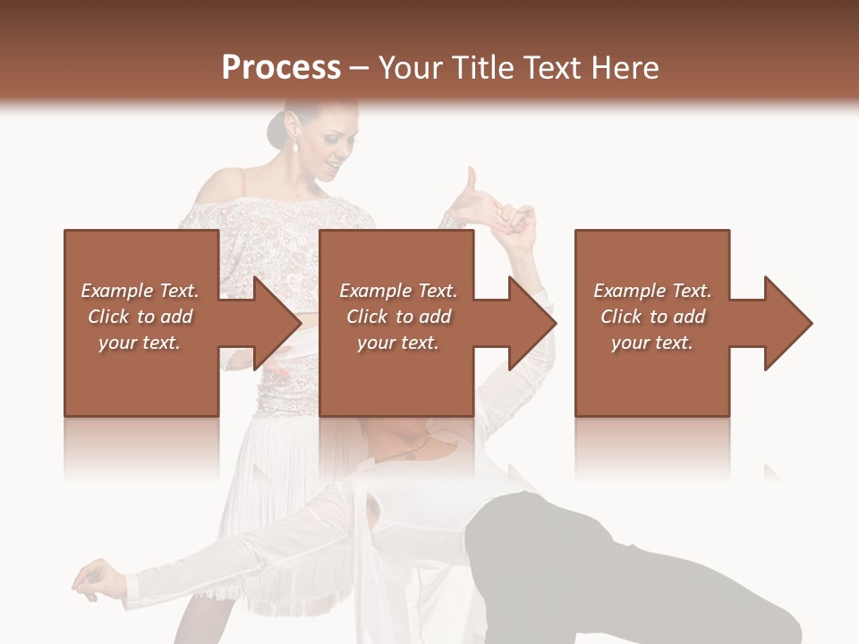 A Man And A Woman Are Dancing Together PowerPoint Template