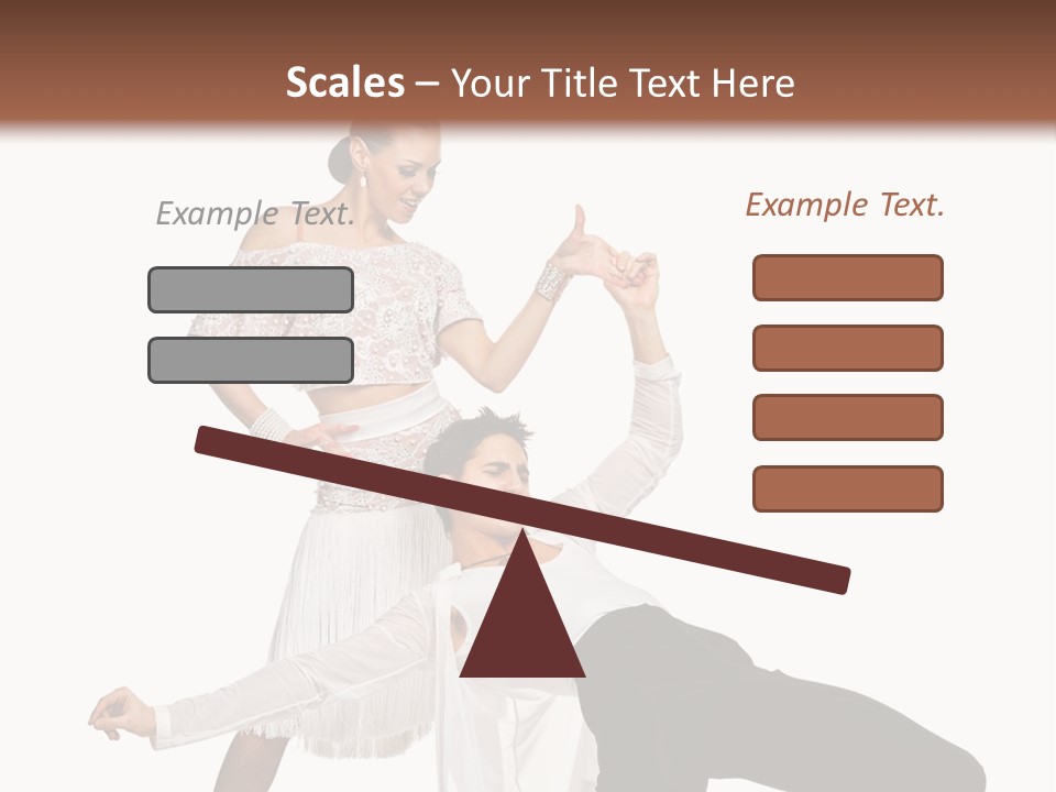 A Man And A Woman Are Dancing Together PowerPoint Template