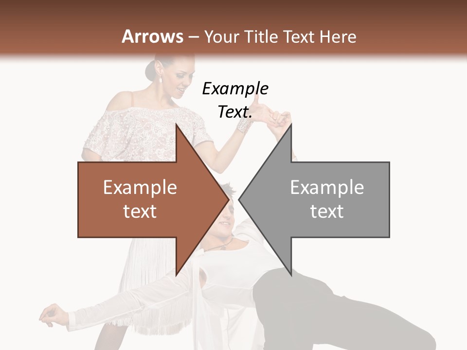 A Man And A Woman Are Dancing Together PowerPoint Template