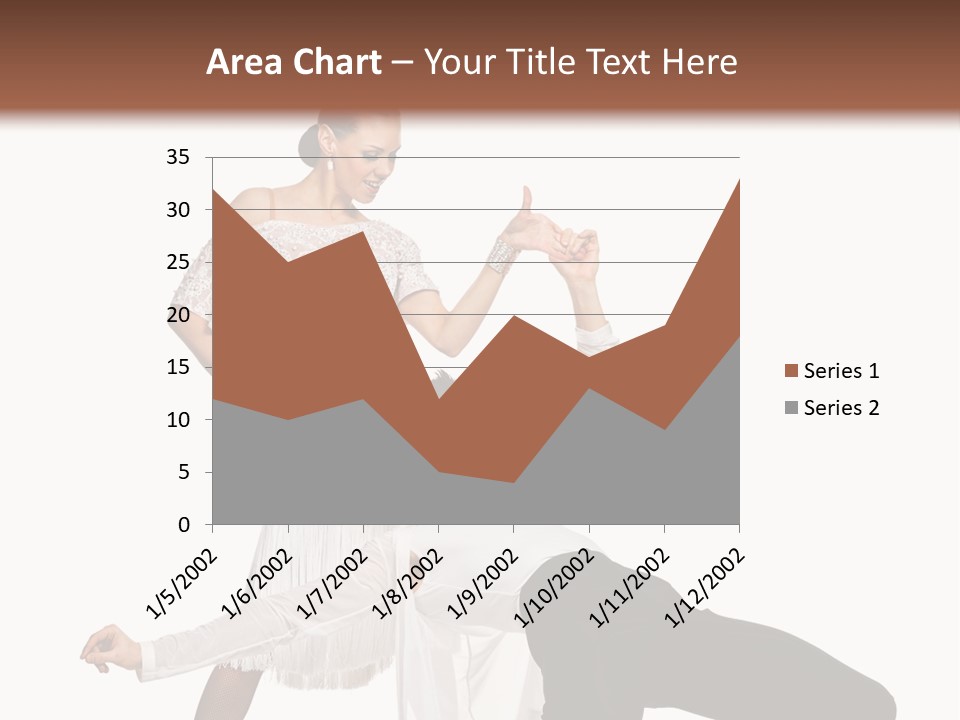 A Man And A Woman Are Dancing Together PowerPoint Template