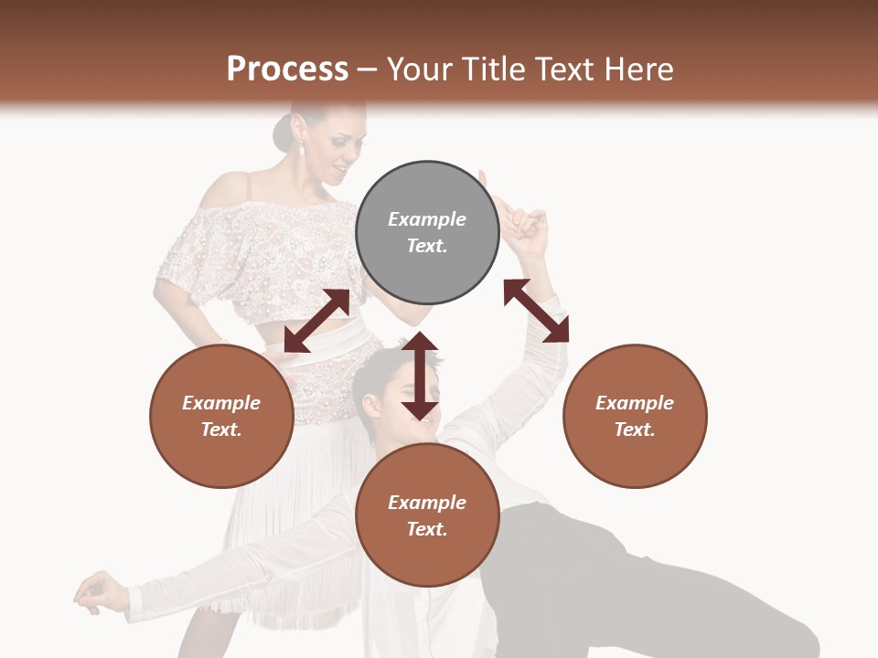 A Man And A Woman Are Dancing Together PowerPoint Template