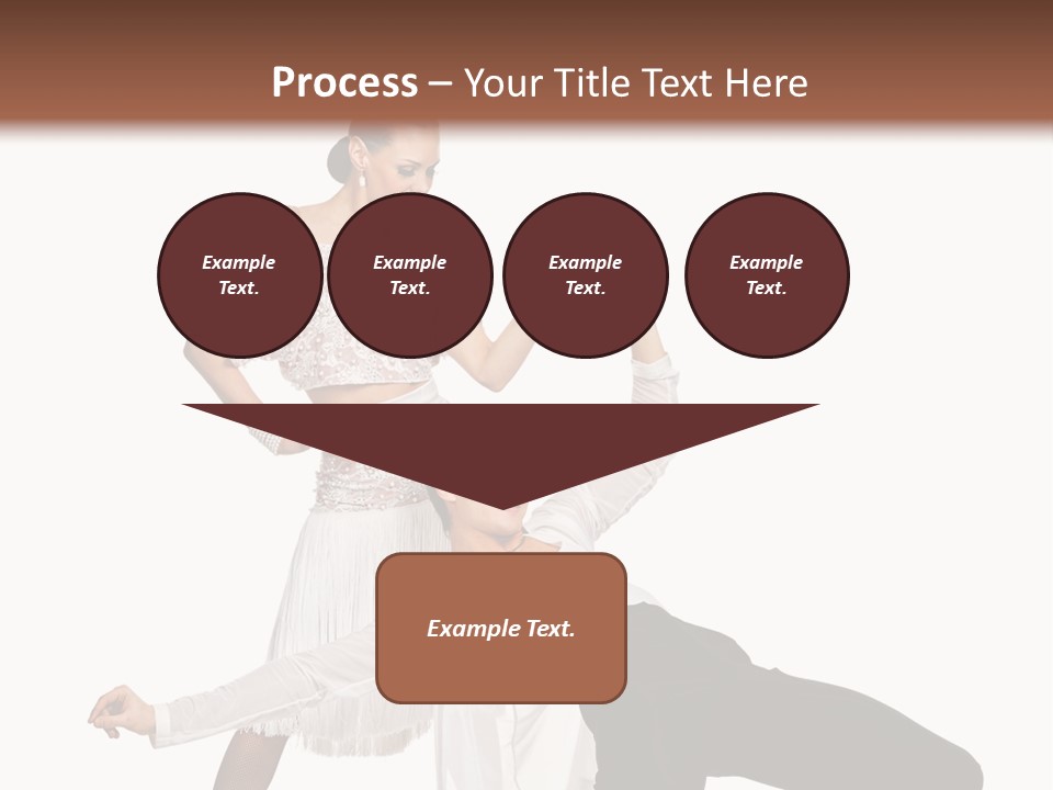 A Man And A Woman Are Dancing Together PowerPoint Template