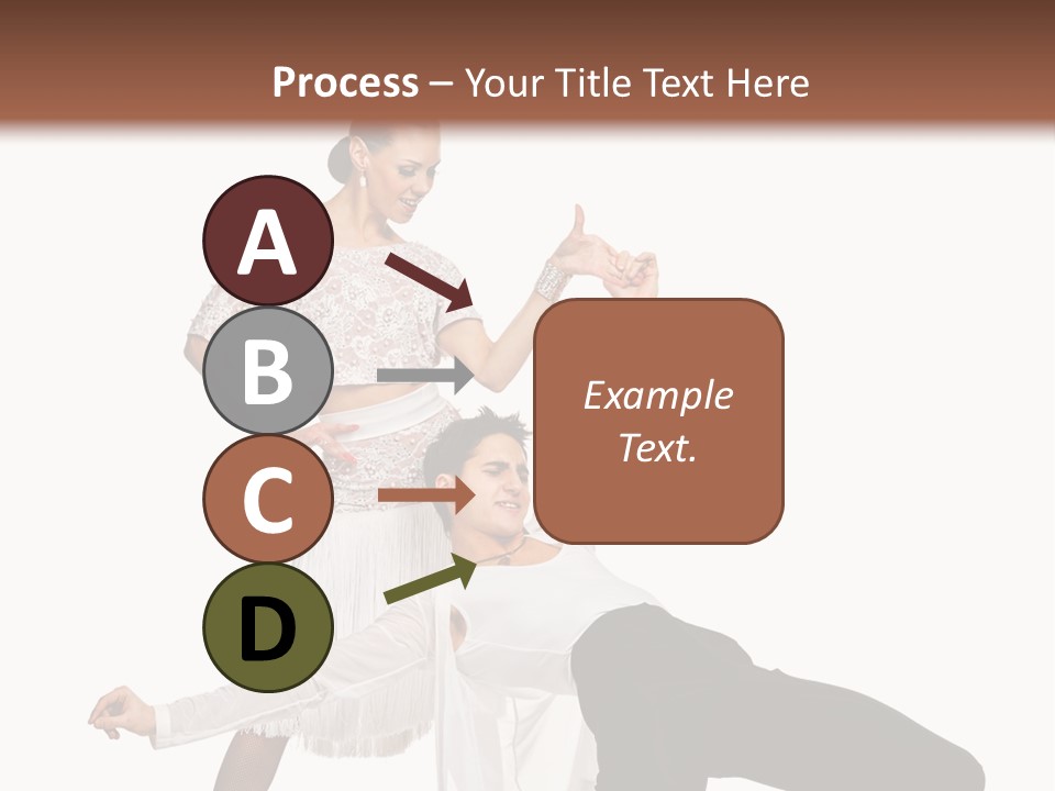 A Man And A Woman Are Dancing Together PowerPoint Template