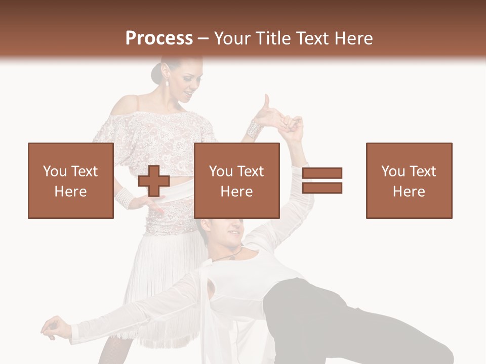 A Man And A Woman Are Dancing Together PowerPoint Template