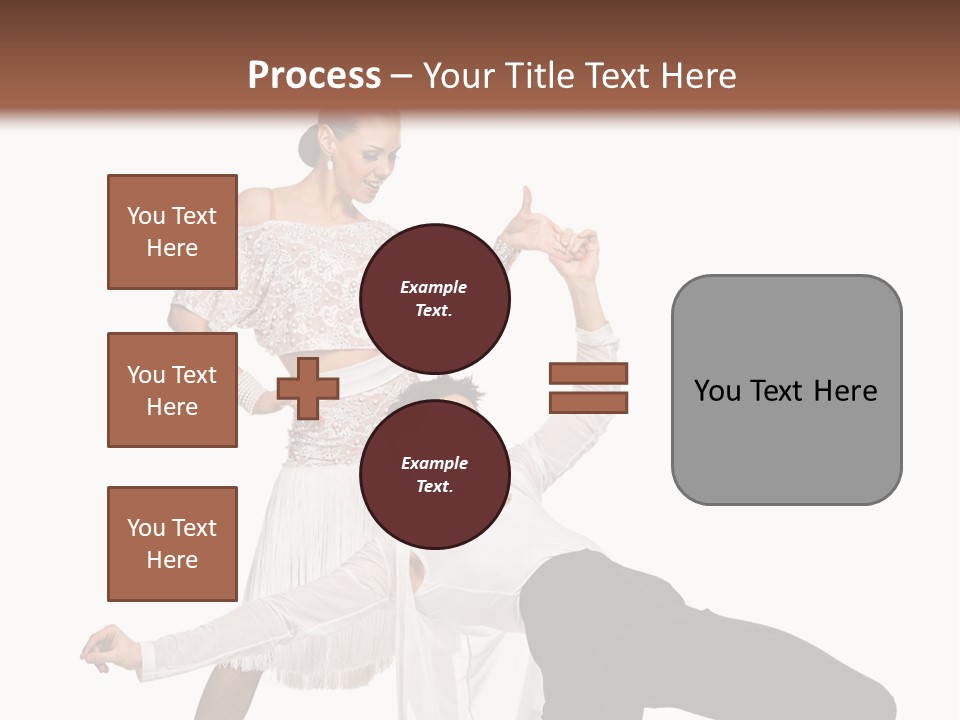 A Man And A Woman Are Dancing Together PowerPoint Template