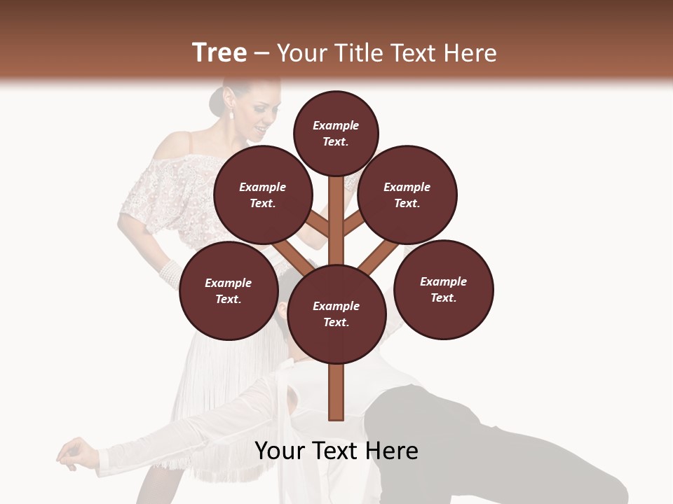 A Man And A Woman Are Dancing Together PowerPoint Template