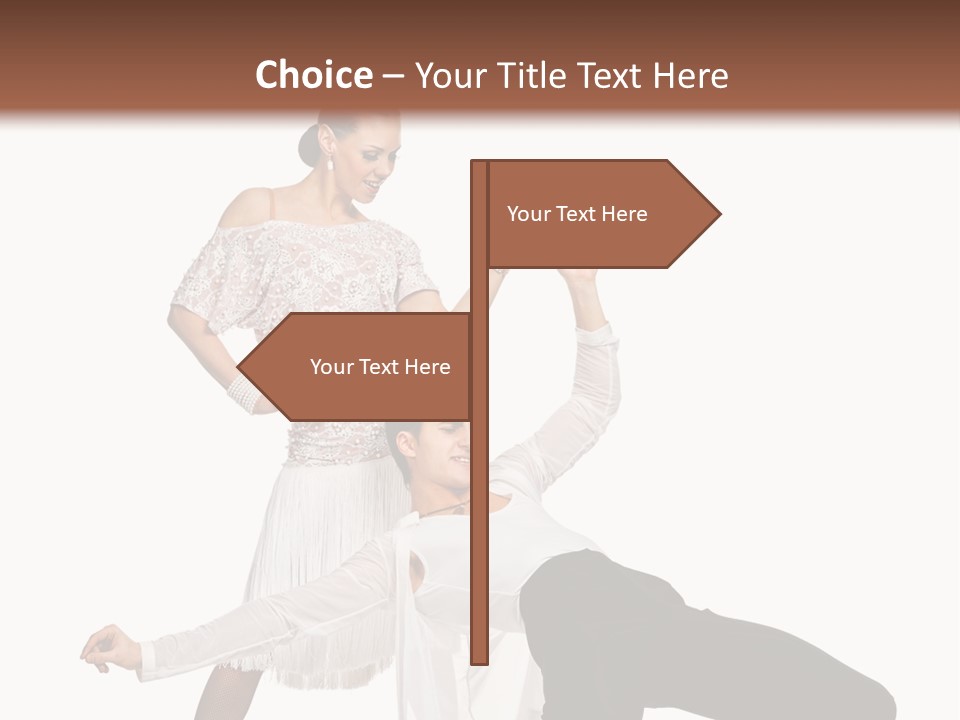 A Man And A Woman Are Dancing Together PowerPoint Template