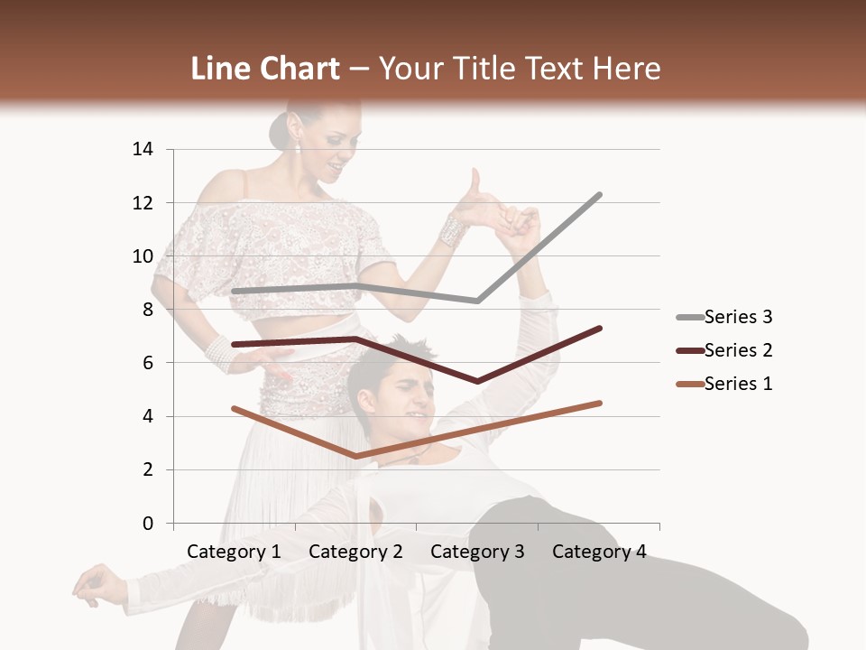 A Man And A Woman Are Dancing Together PowerPoint Template