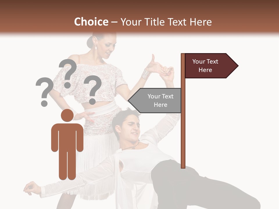 A Man And A Woman Are Dancing Together PowerPoint Template