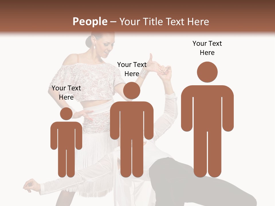 A Man And A Woman Are Dancing Together PowerPoint Template