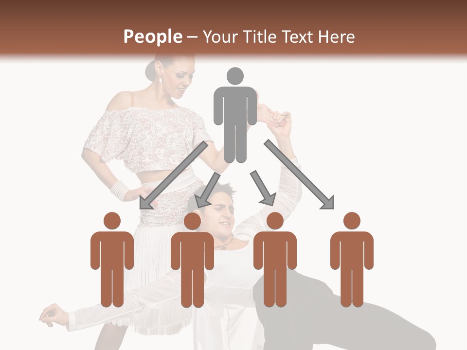 A Man And A Woman Are Dancing Together PowerPoint Template