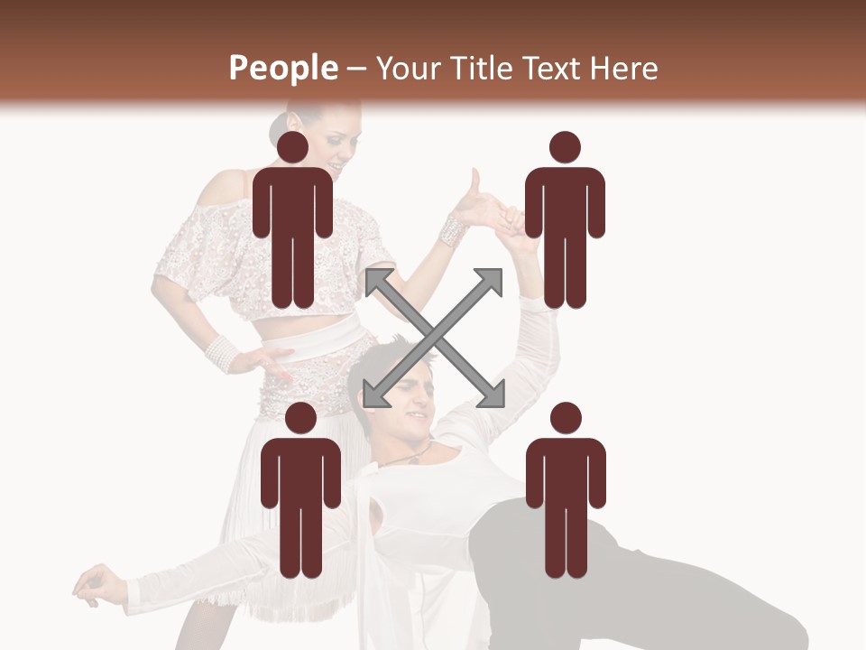 A Man And A Woman Are Dancing Together PowerPoint Template
