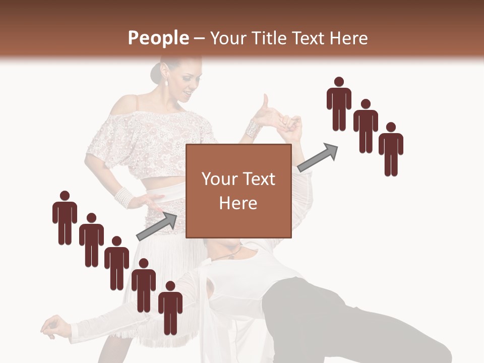 A Man And A Woman Are Dancing Together PowerPoint Template