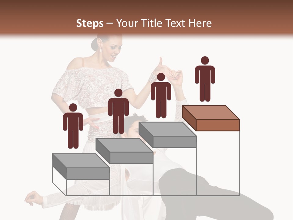 A Man And A Woman Are Dancing Together PowerPoint Template