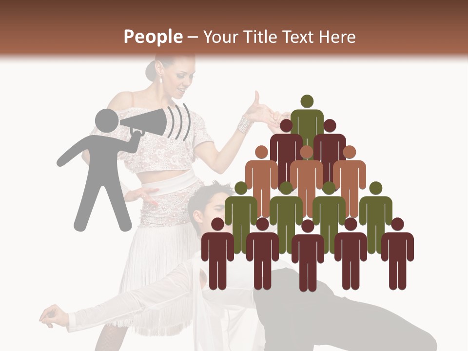 A Man And A Woman Are Dancing Together PowerPoint Template