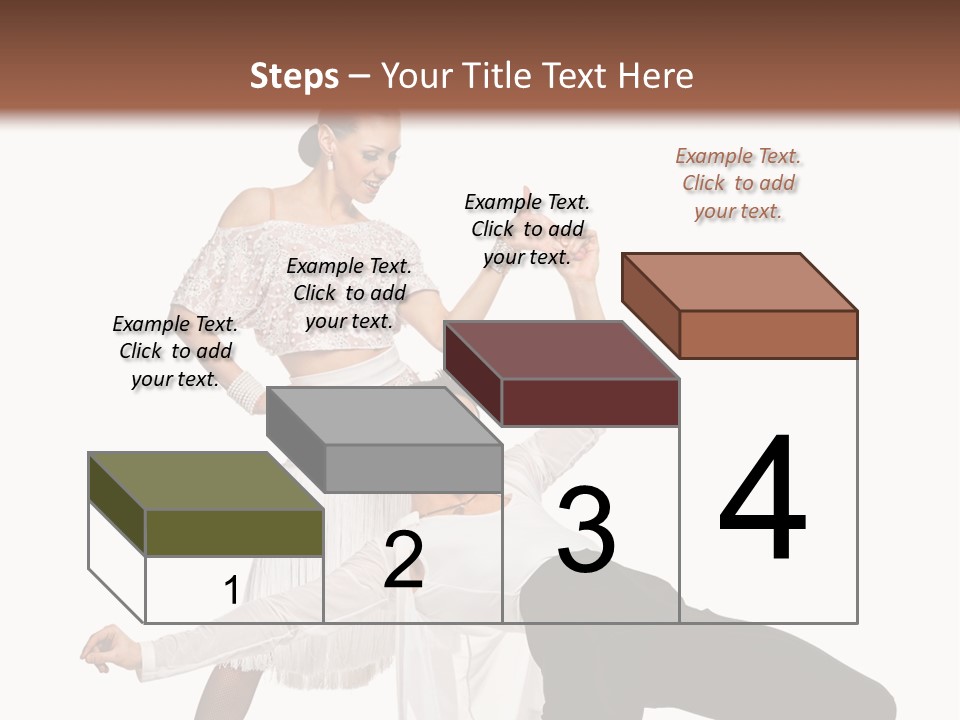A Man And A Woman Are Dancing Together PowerPoint Template