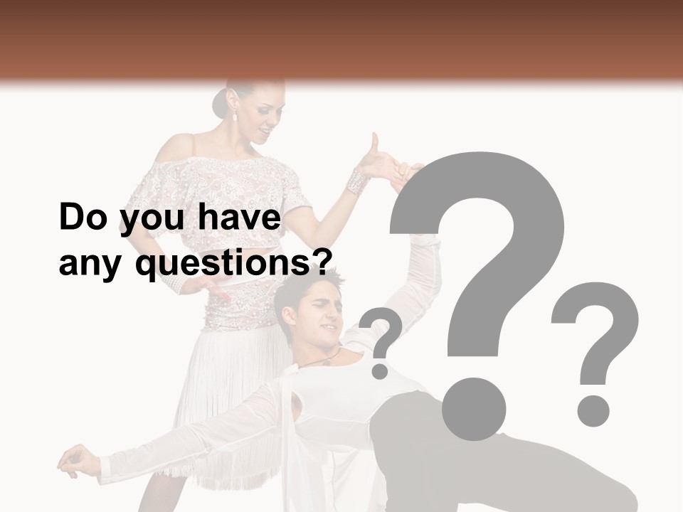 A Man And A Woman Are Dancing Together PowerPoint Template