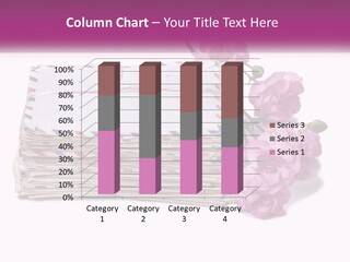 A Stack Of Envelopes With Pink Flowers On A White Background PowerPoint Template