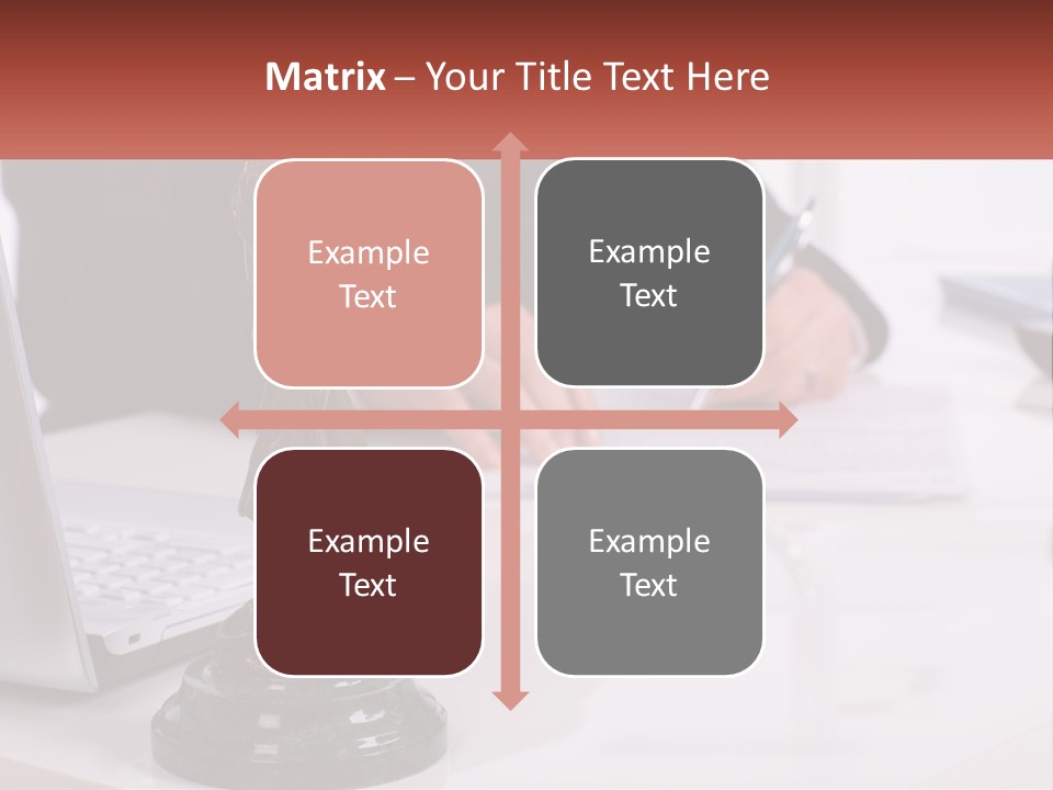 A Person Sitting At A Desk Writing On A Piece Of Paper PowerPoint Template