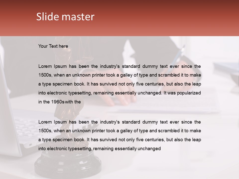 A Person Sitting At A Desk Writing On A Piece Of Paper PowerPoint Template