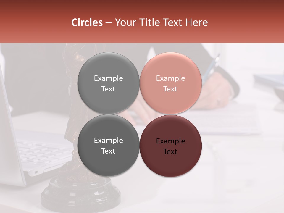 A Person Sitting At A Desk Writing On A Piece Of Paper PowerPoint Template