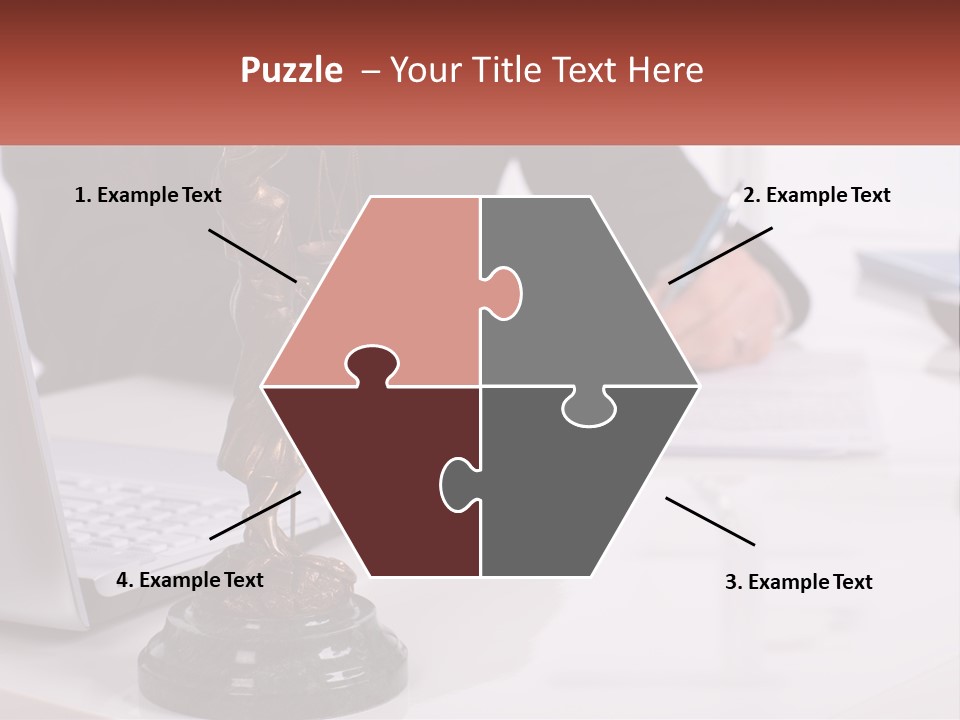 A Person Sitting At A Desk Writing On A Piece Of Paper PowerPoint Template