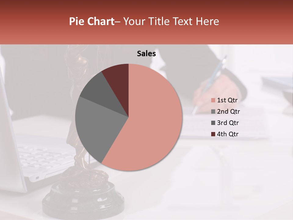 A Person Sitting At A Desk Writing On A Piece Of Paper PowerPoint Template