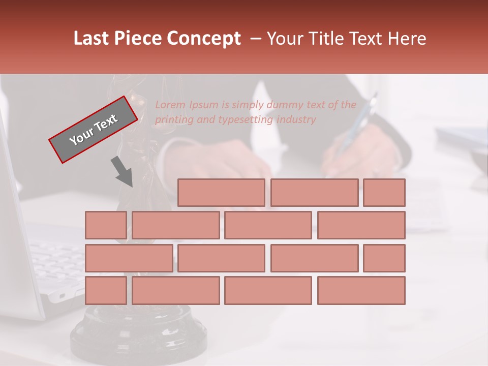 A Person Sitting At A Desk Writing On A Piece Of Paper PowerPoint Template