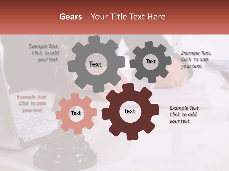 A Person Sitting At A Desk Writing On A Piece Of Paper PowerPoint Template