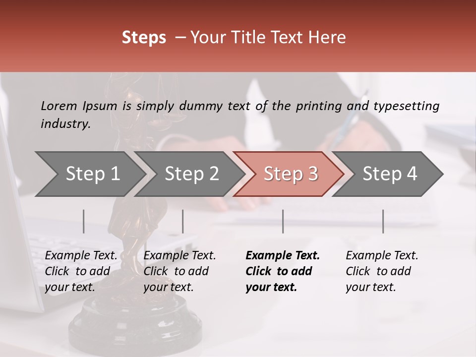 A Person Sitting At A Desk Writing On A Piece Of Paper PowerPoint Template