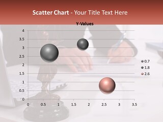 A Person Sitting At A Desk Writing On A Piece Of Paper PowerPoint Template