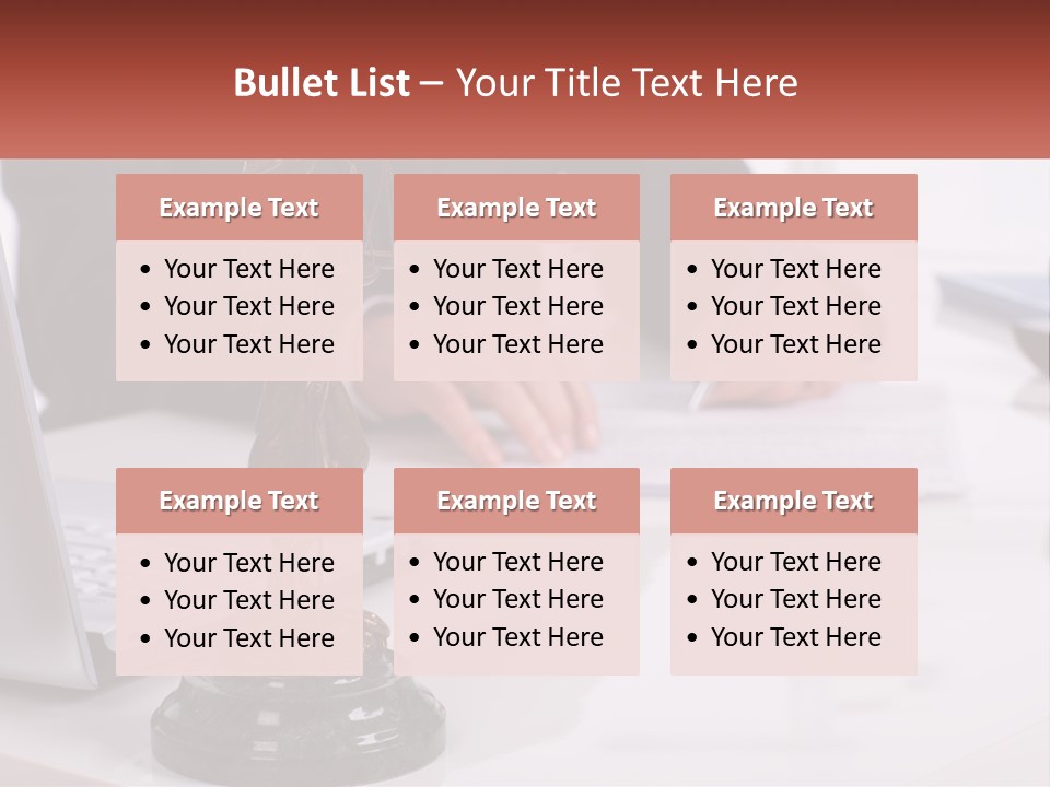 A Person Sitting At A Desk Writing On A Piece Of Paper PowerPoint Template