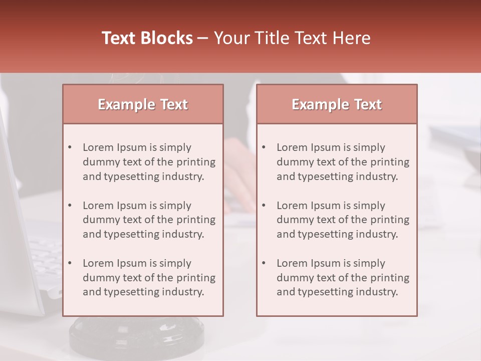 A Person Sitting At A Desk Writing On A Piece Of Paper PowerPoint Template