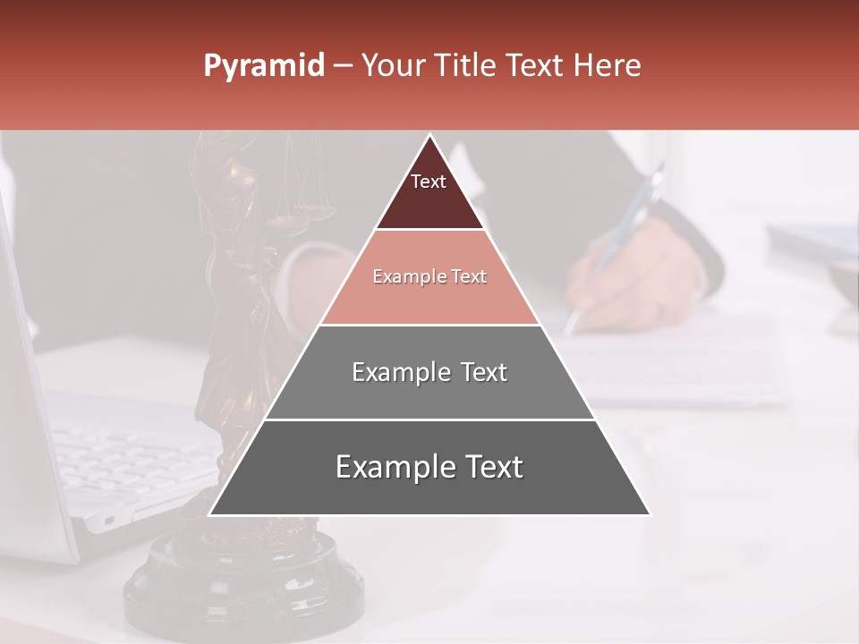 A Person Sitting At A Desk Writing On A Piece Of Paper PowerPoint Template