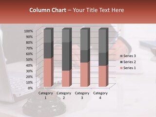 A Person Sitting At A Desk Writing On A Piece Of Paper PowerPoint Template